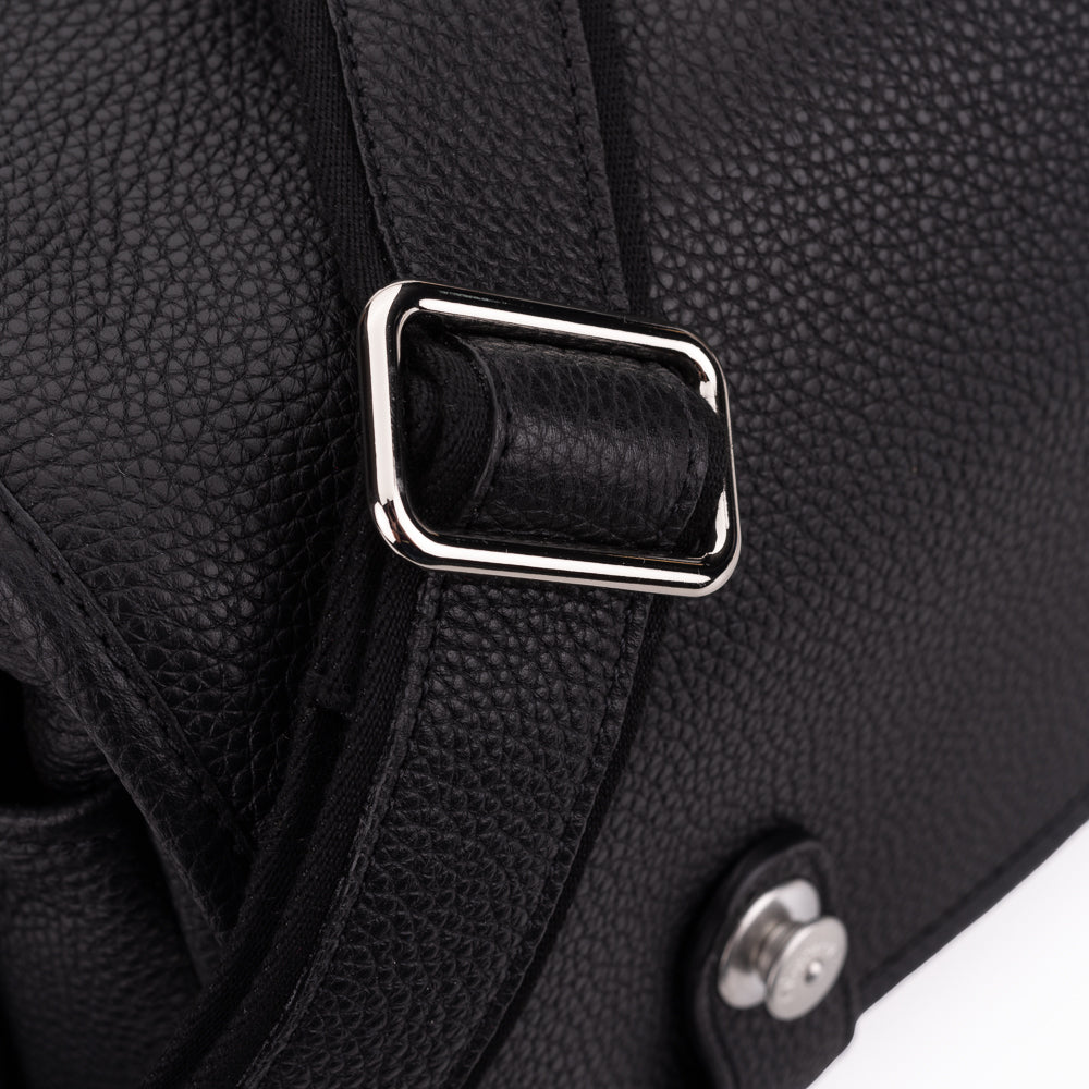 Bolso para cámara Oberwerth M, Edward, negro con forro rojo