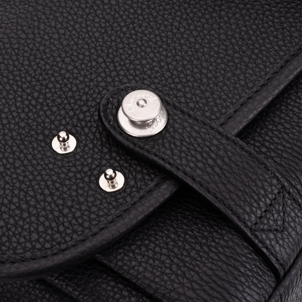 Bolso para cámara Oberwerth M, Edward, negro con forro rojo