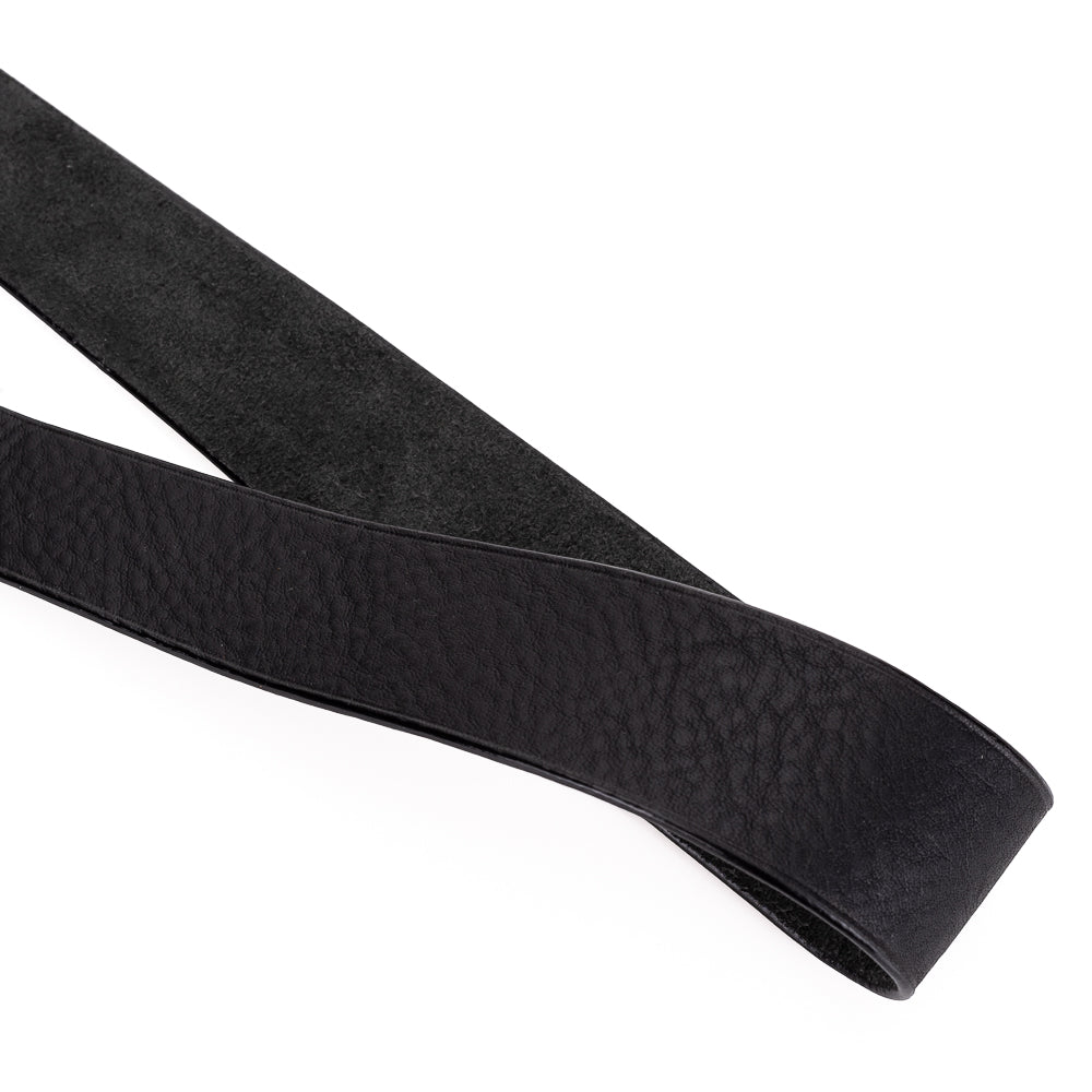 Correa para cuello Arte di Mano Boa, 95 cm - Minerva negra con costuras blancas