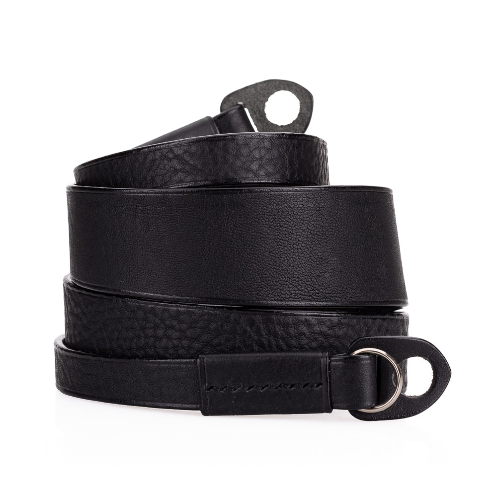 Correa para cuello Arte di Mano Boa, 95 cm - Negro Rally con costuras negras
