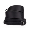 Arte di Mano 120cm Extra Long Boa Neck Strap - Minerva Black with Black Stitching