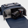 Oberwerth ‘Phil’ Leather Camera Bag - Gentian Blue