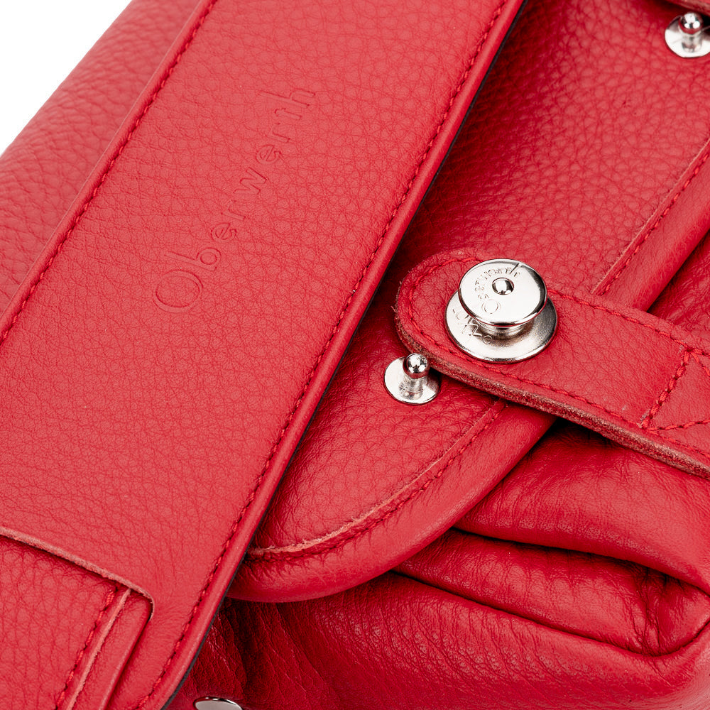 Bolso para cámara de cuero Oberwerth ‘Phil’ - Rojo fuego