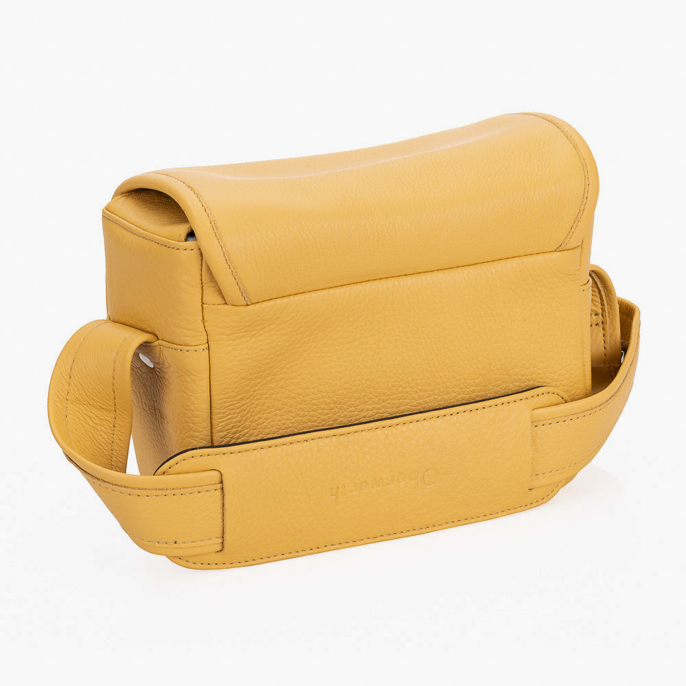 Bolso para cámara de cuero Oberwerth ‘Phil’ - Jengibre