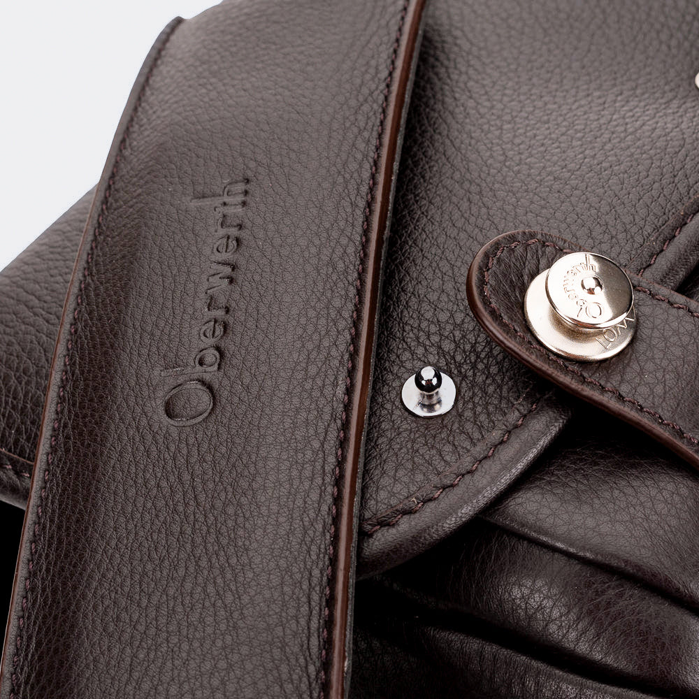 Bolso para cámara de cuero Oberwerth ‘Phil’ - Marrón oscuro