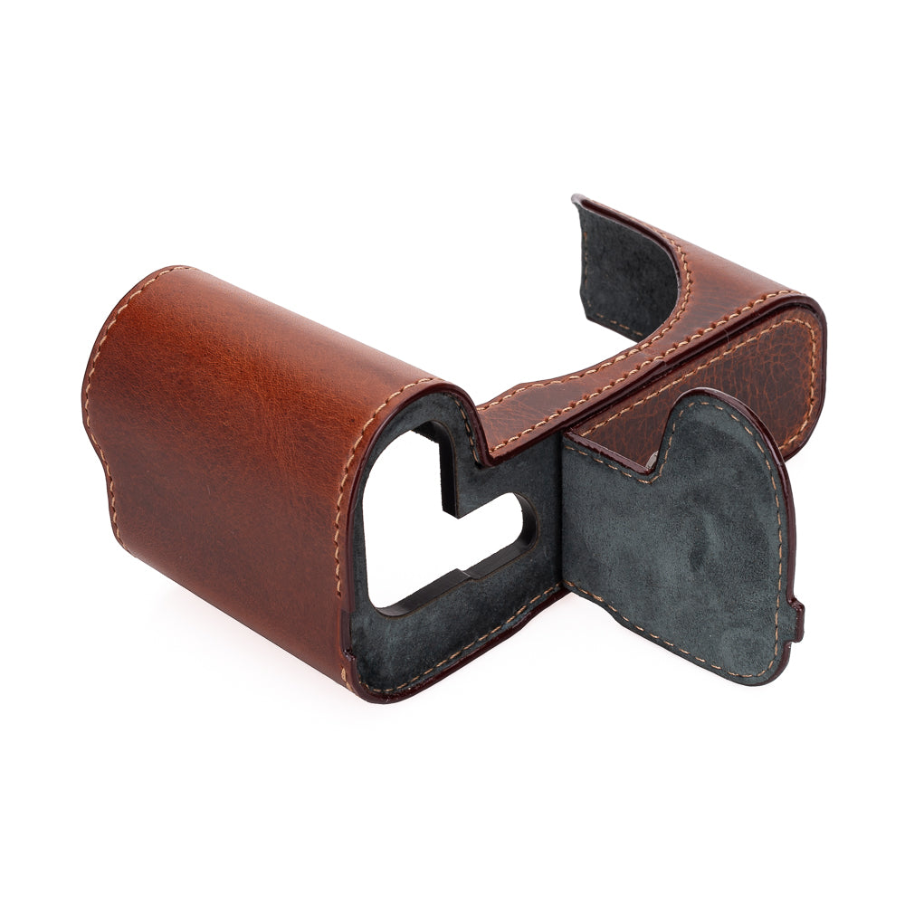 Media funda Arte di Mano para Leica SL3 con puerta de acceso a la batería, estilo cubierto - Rally Volpe