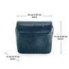 Oberwerth The Q Leather Photo Bag - Midnight Blue with Gray Lining