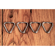 Anillas triangulares premium EDDYCAM (plateadas, paquete de 4)