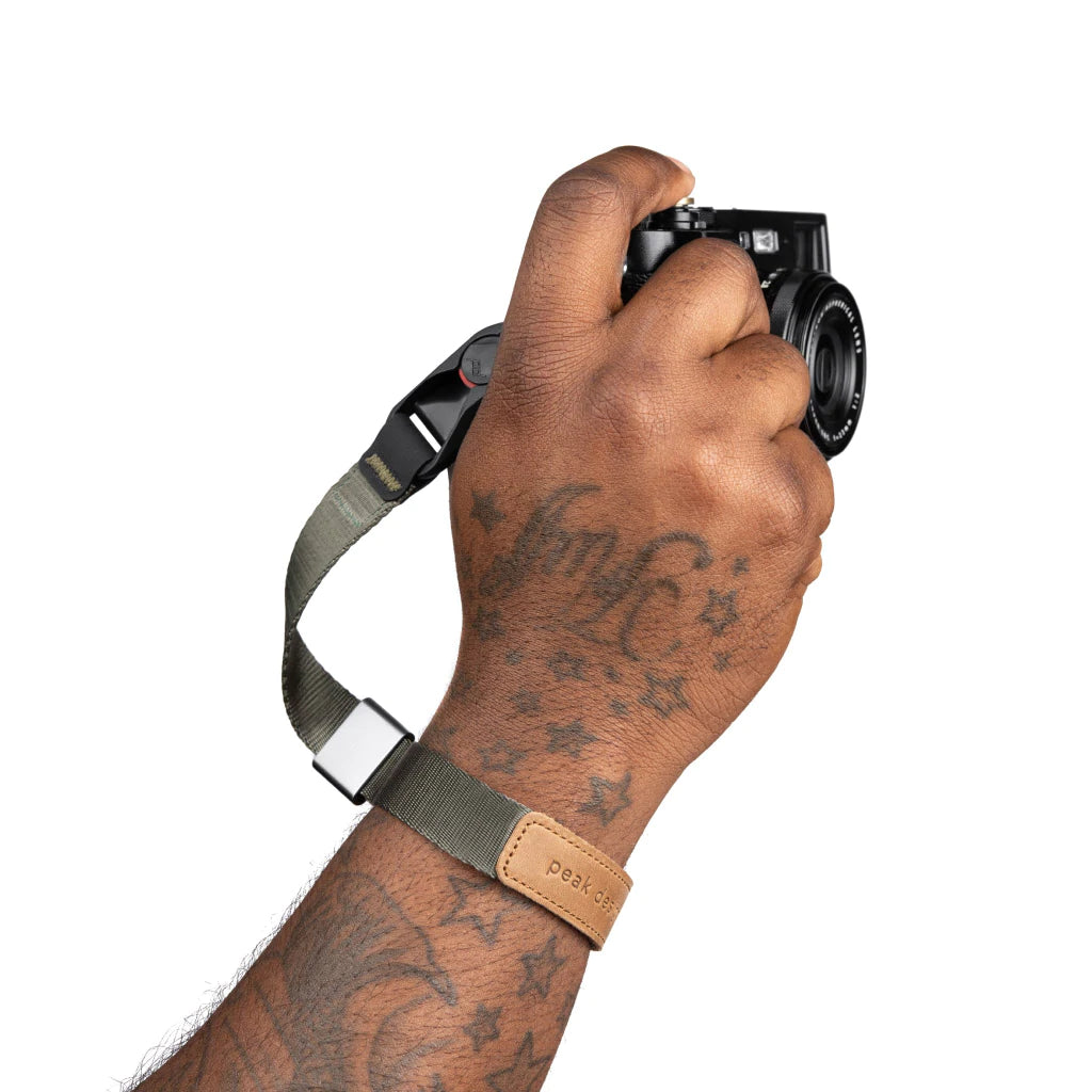Peak Design Cuff - Correa de muñeca para cámara de conexión rápida, Salvia