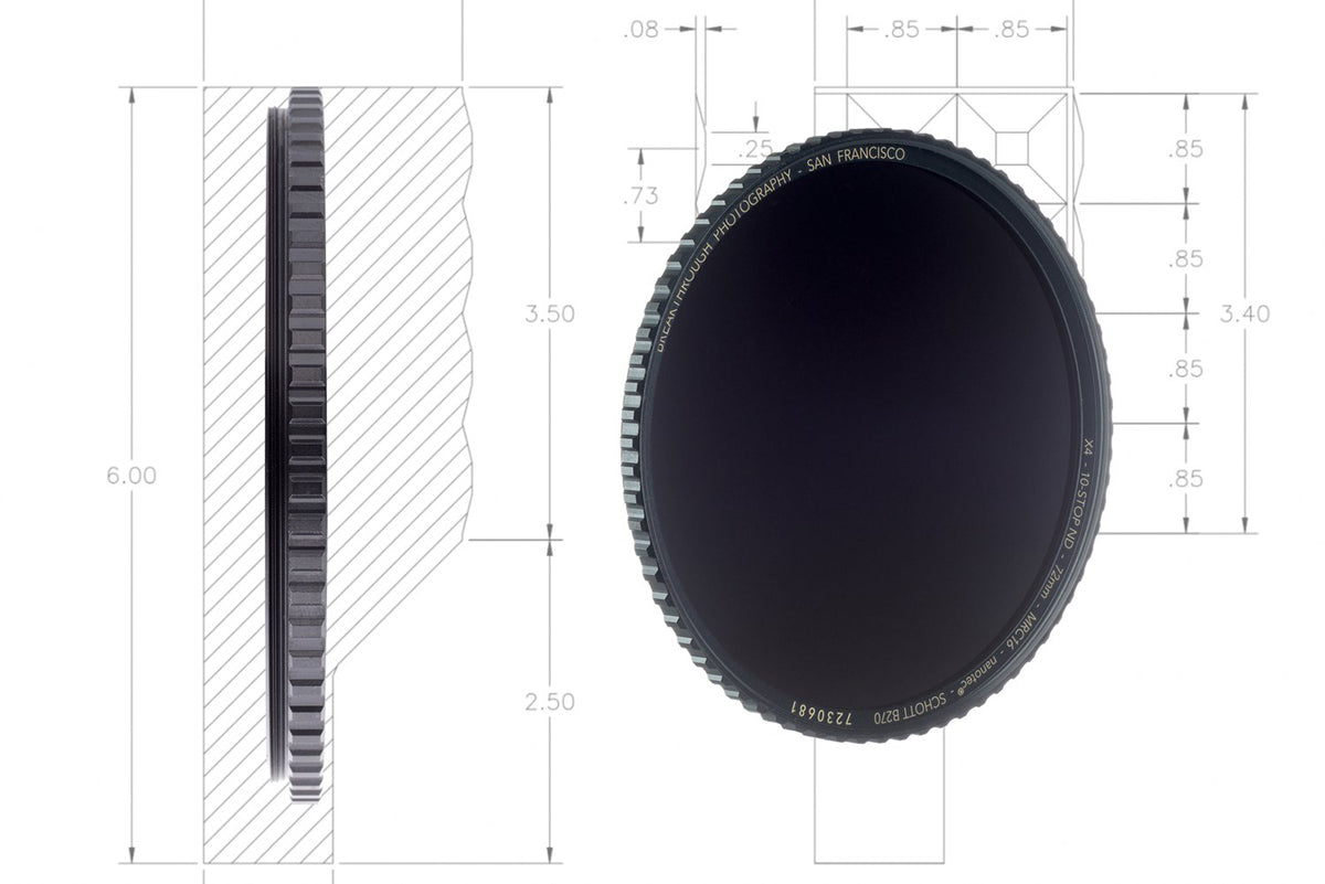 Filtro de densidad neutra de 10 pasos Breakthrough Photography X4 de 67 mm