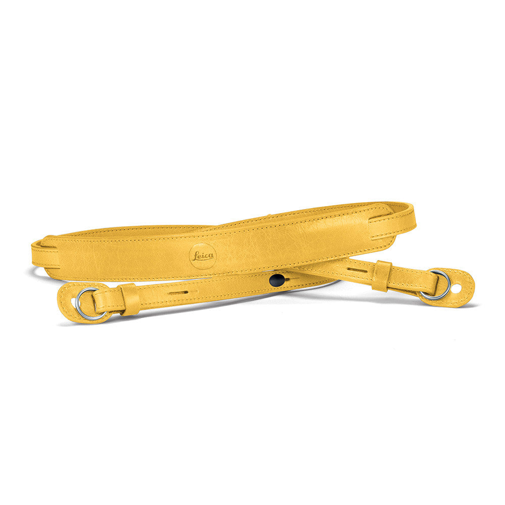Leica Neck Strap, leather, yellow
