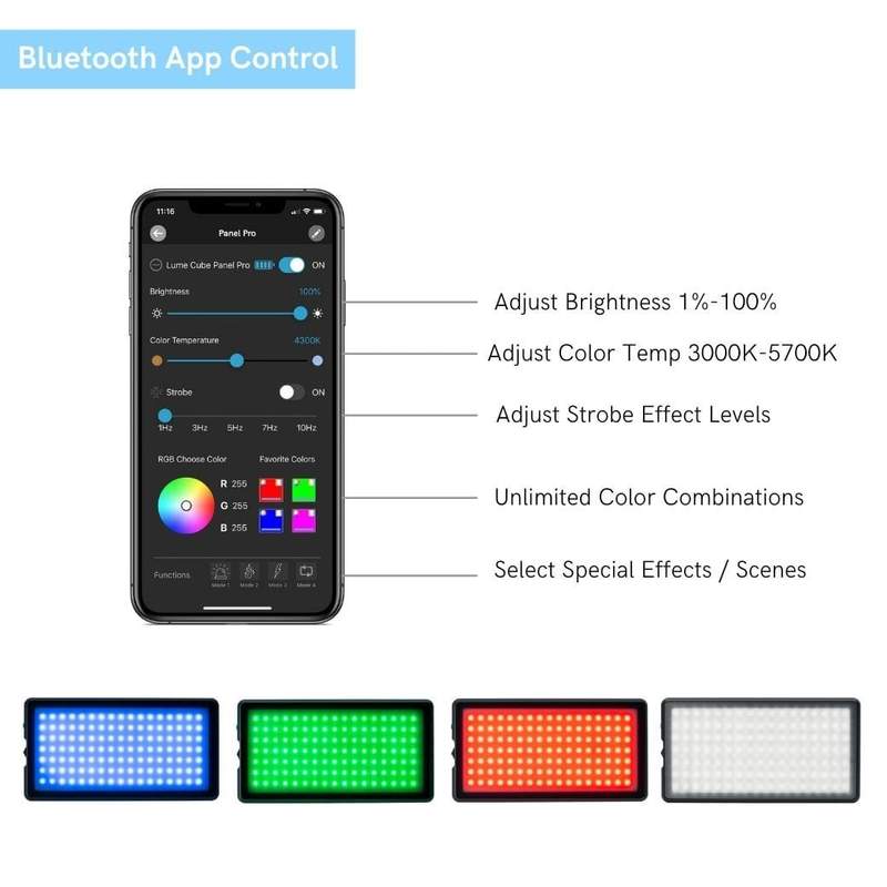 Luz LED RGB Lume Cube Panel