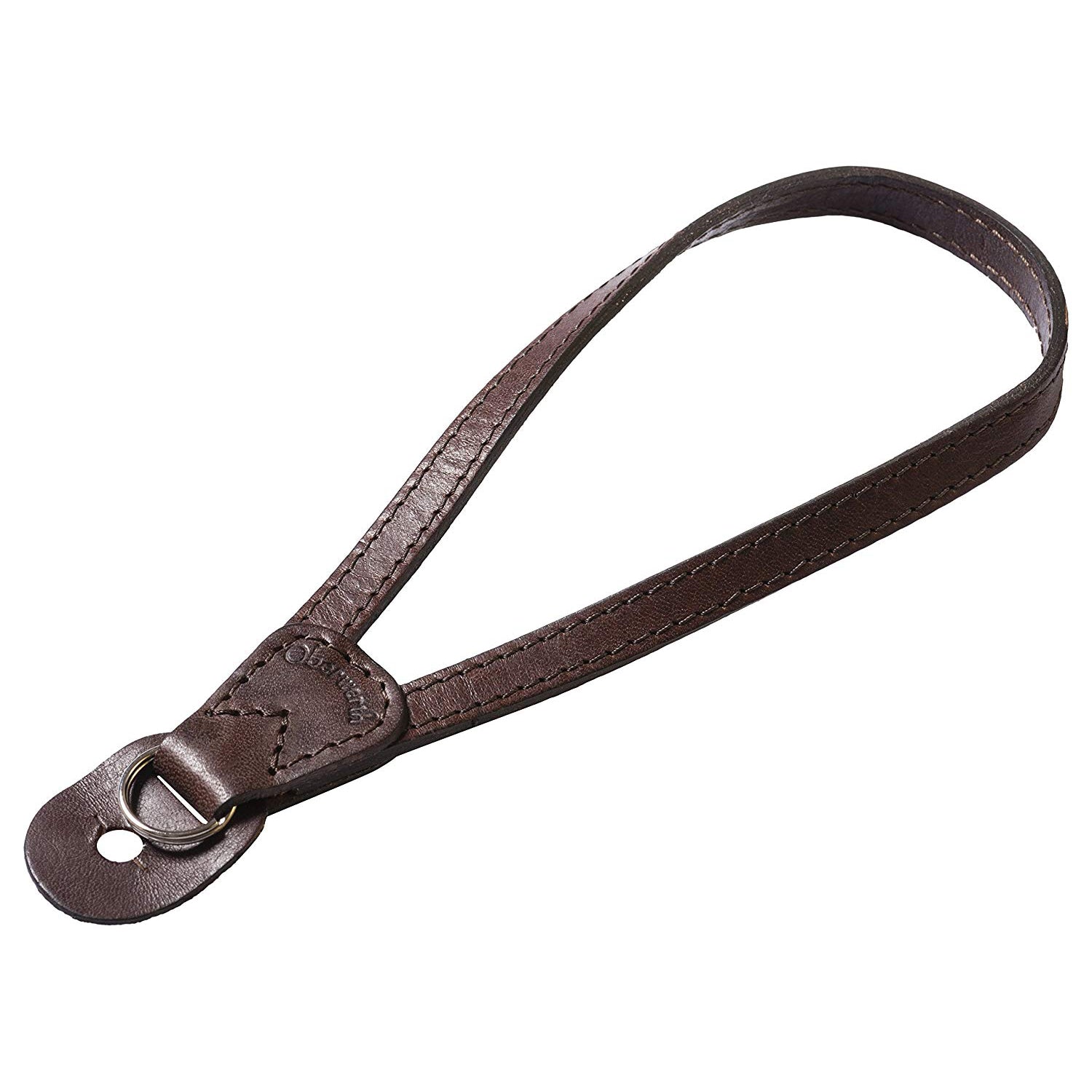 Oberwerth Lahn Leather Hand Strap, Dark Brown, Key Ring