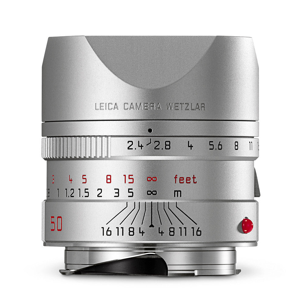 Leica Summarit-M 50mm f/2.4 acabado anodizado plateado
