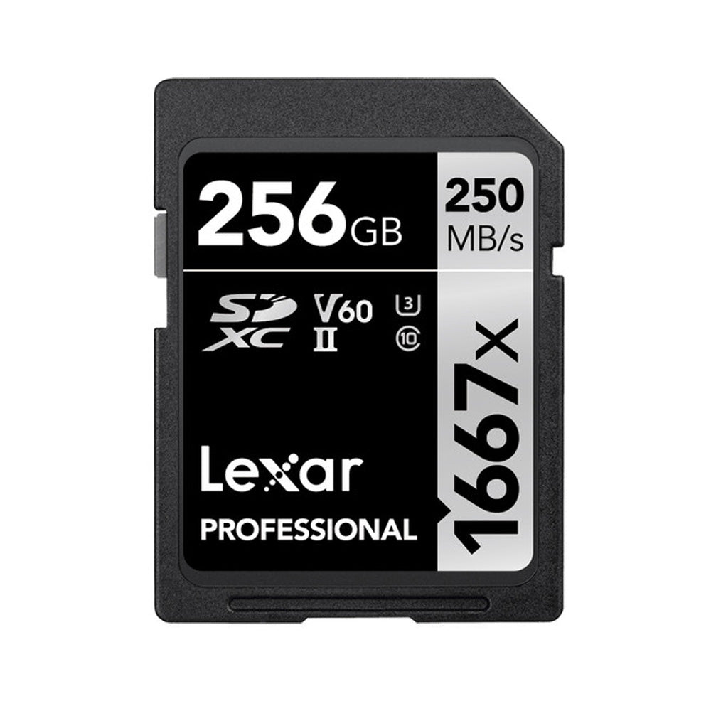 Tarjeta SDXC UHS-II Lexar Professional 1667x de 256 GB