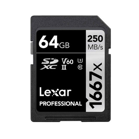 Lexar Professional 1667x 64GB SDXC UHS-II Card