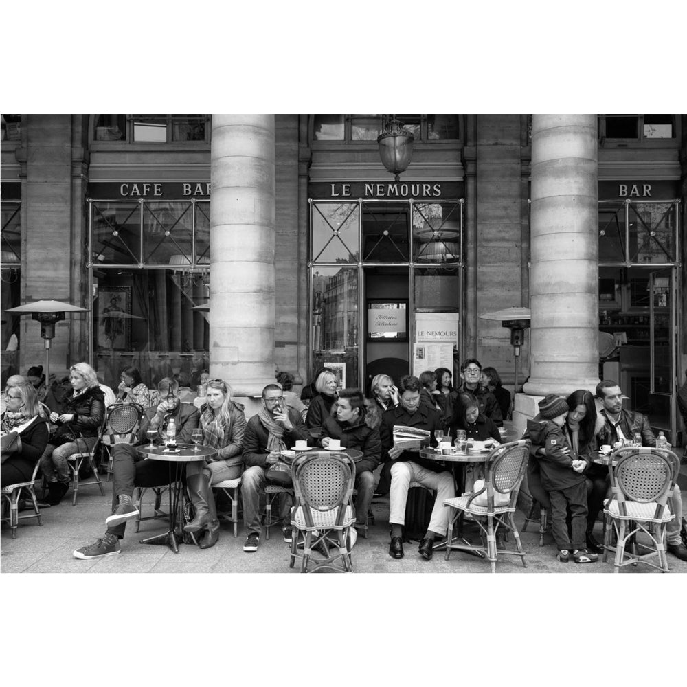 Louis Jay - Impresión de archivo firmada - Café Nemours, París (75)