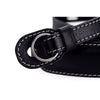 Leica Leather Neckstrap with protection flap, Black