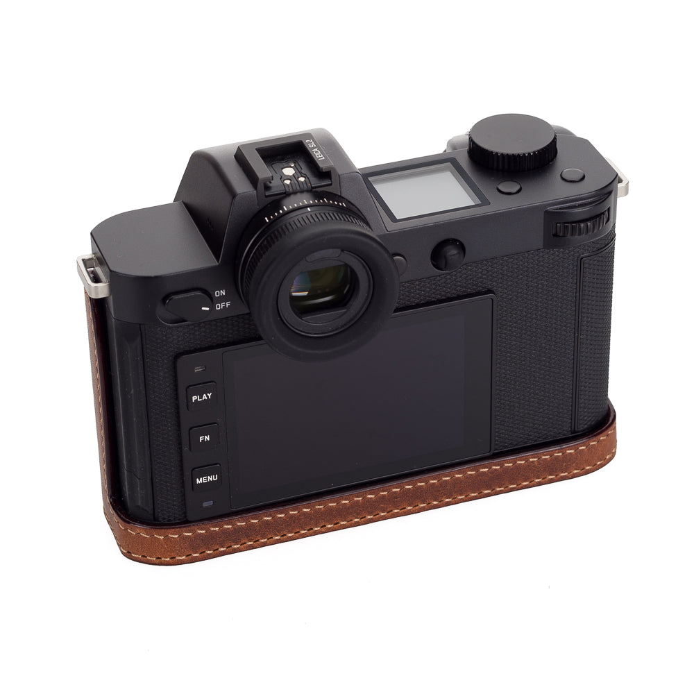 Media funda Arte di Mano para Leica SL2 con puerta de acceso a la batería, estilo abierto - Rally Volpe