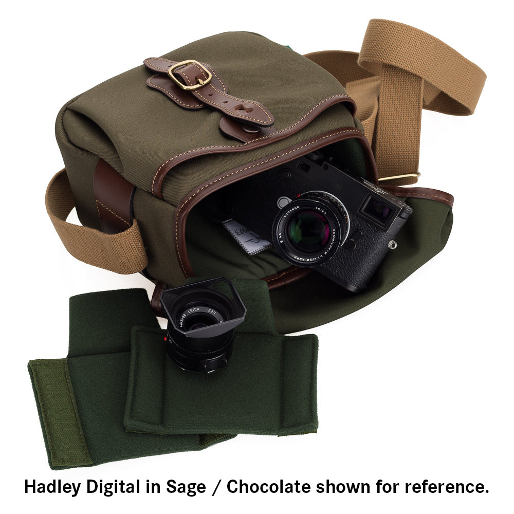 Bolso para cámara digital Billingham Hadley - verde salvia/negro