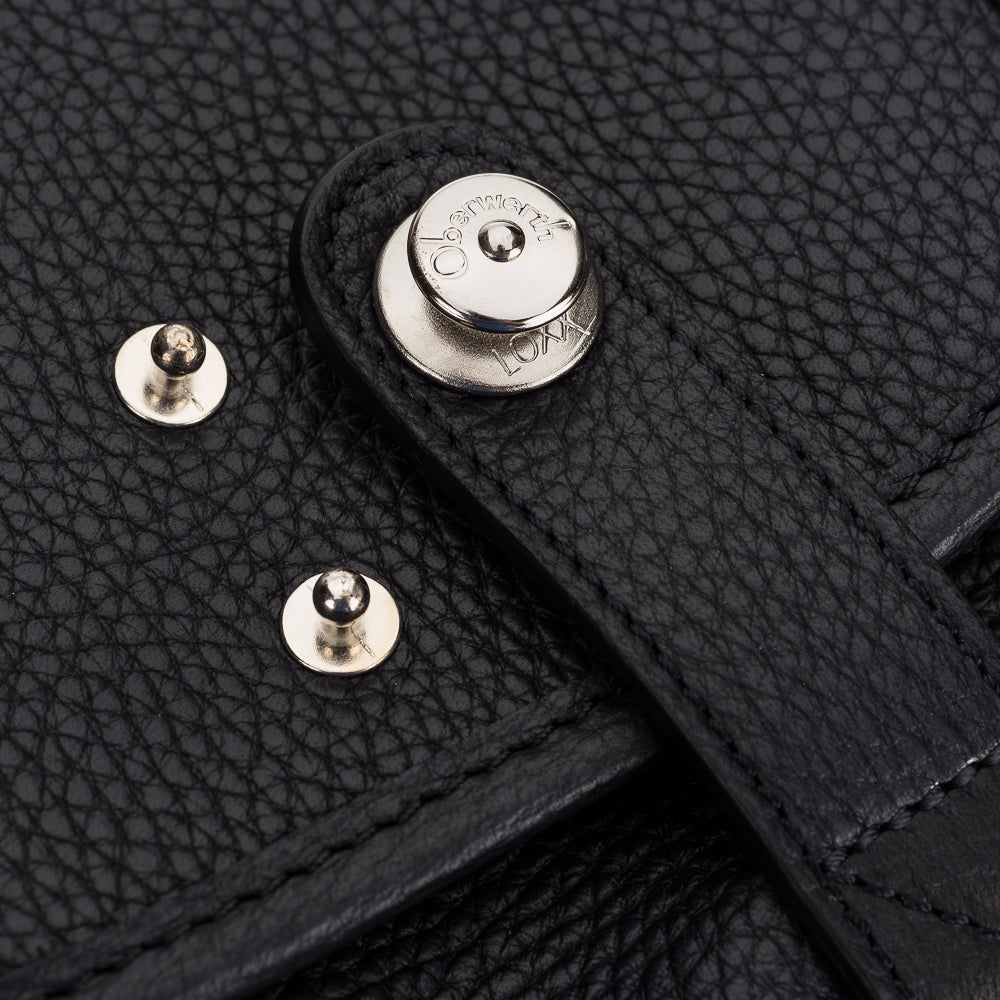 Bolso de cámara pequeño de cuero George de Oberwerth, negro