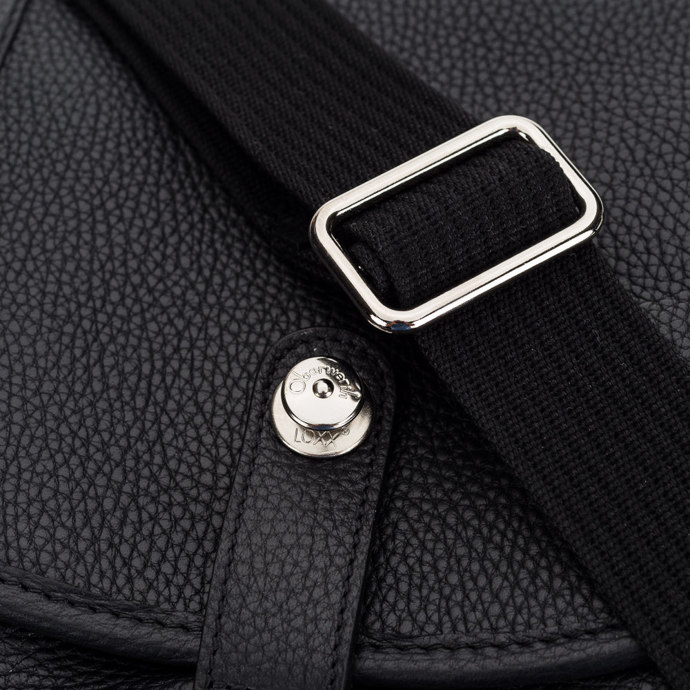 Bolso de cámara pequeño de cuero George de Oberwerth, negro