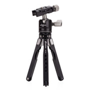 Kit de trípode de mesa Leofoto MT-03+LH-25, negro