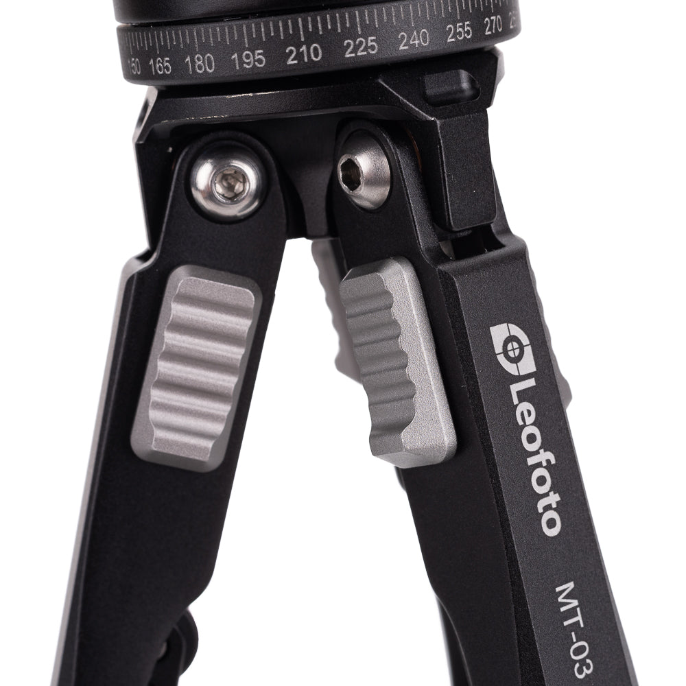 Kit de trípode de mesa Leofoto MT-03+LH-25, negro