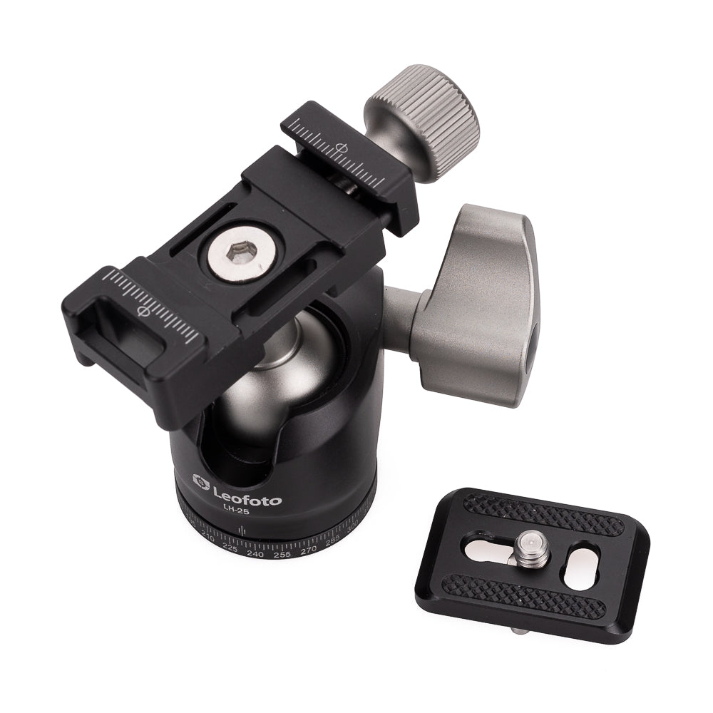 Kit de trípode de mesa Leofoto MT-03+LH-25, negro