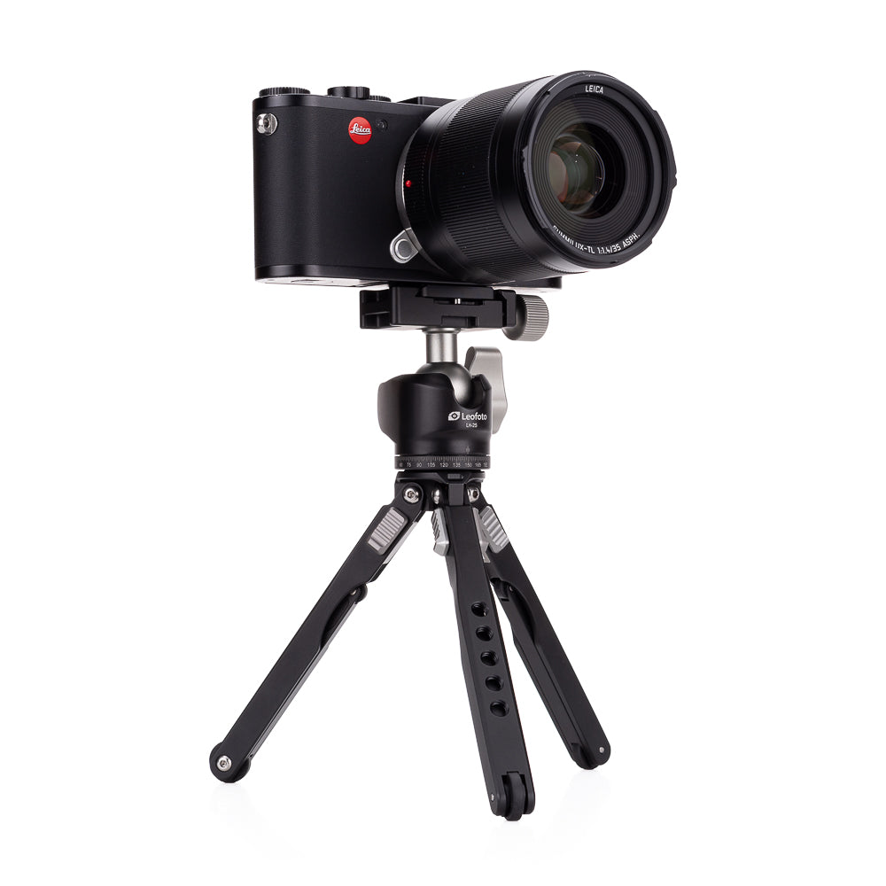 Kit de trípode de mesa Leofoto MT-03+LH-25, negro