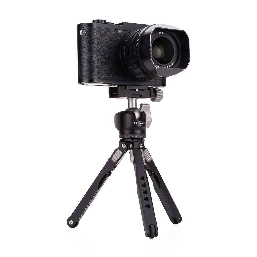 Kit de trípode de mesa Leofoto MT-03+LH-25, negro