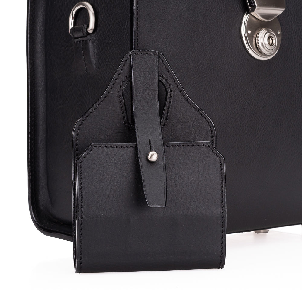 Bolso para cámara Arte di Mano Heritage - Minerva negro con pespuntes negros