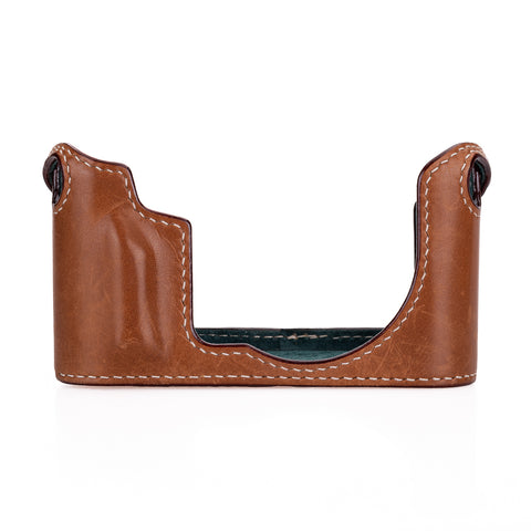 Used Arte di Mano Half Case for Leica CL with Battery Door - Barenia Tan