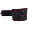 EDDYCAM Elk Leather Wrist Strap (Sling 1), Black/Red with Red Stitching