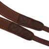 EDDYCAM Elk Leather Vintage Neck Strap, 35mm Wide, Cognac/Natural with Natural Stitching