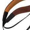 EDDYCAM Elk Leather Neck Strap, 50mm Wide, Cognac/Natural with Natural Stitching