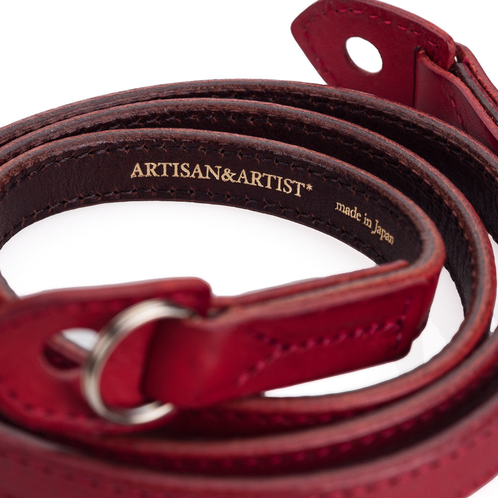 Correa acolchada de cuero Artisan & Artist* ACAM 280 - Roja