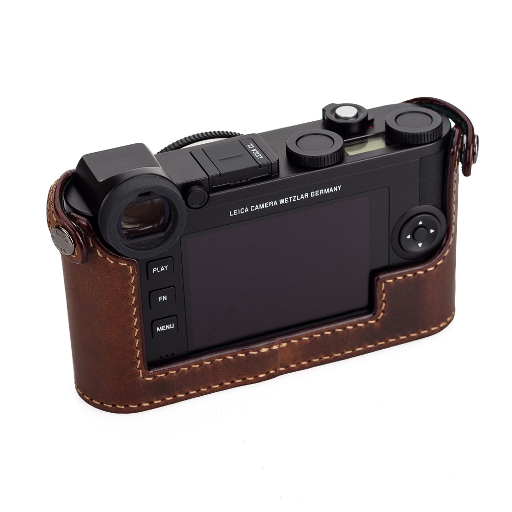 Media funda Arte di Mano para Leica CL con puerta de acceso a la batería - Rally Volpe