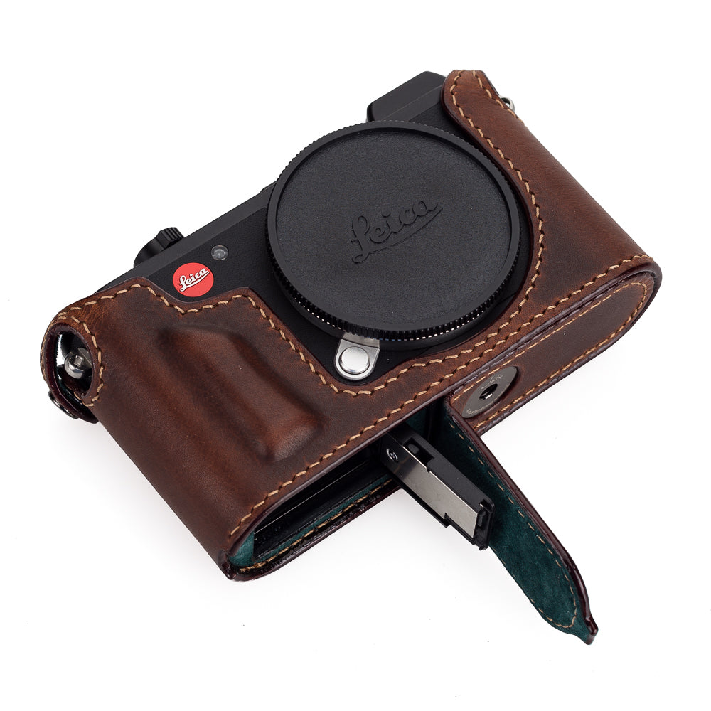 Media funda Arte di Mano para Leica CL con puerta de acceso a la batería - Rally Volpe