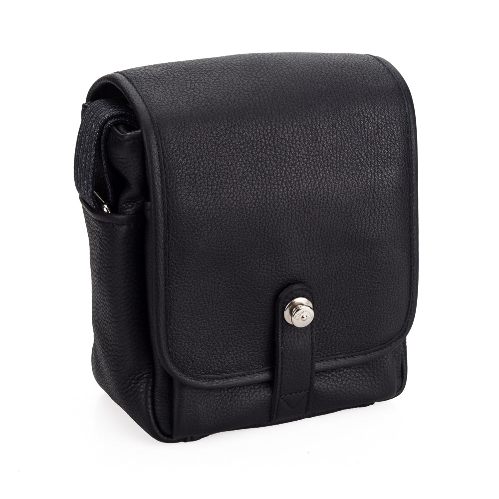 Bolso de cámara pequeño de cuero George de Oberwerth, negro