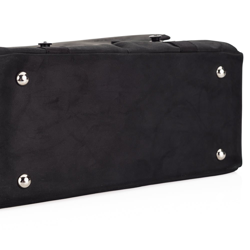 Bolso para cámara Oberwerth SL, grande, negro con forro rojo