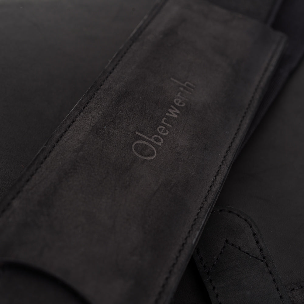 Bolso para cámara Oberwerth SL, grande, negro con forro rojo