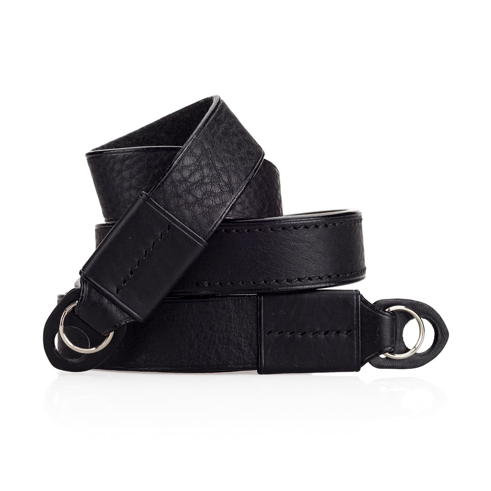 Correa para el cuello Arte di Mano Comodo, Ancha - Minerva Negra con Costuras Negras