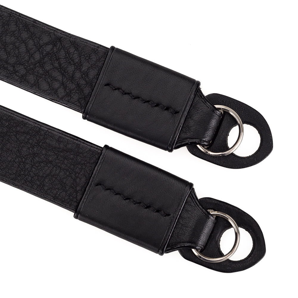 Correa para el cuello Arte di Mano Comodo, Ancha - Minerva Negra con Costuras Negras
