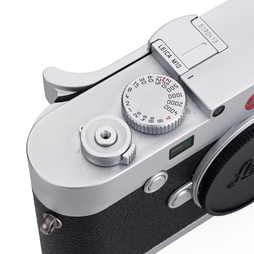 Thumbs Up EP-MX F (Parte superior plana) - Plata para Leica M10