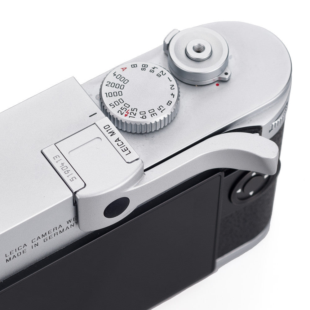 Thumbs Up EP-MX F (Parte superior plana) - Plata para Leica M10