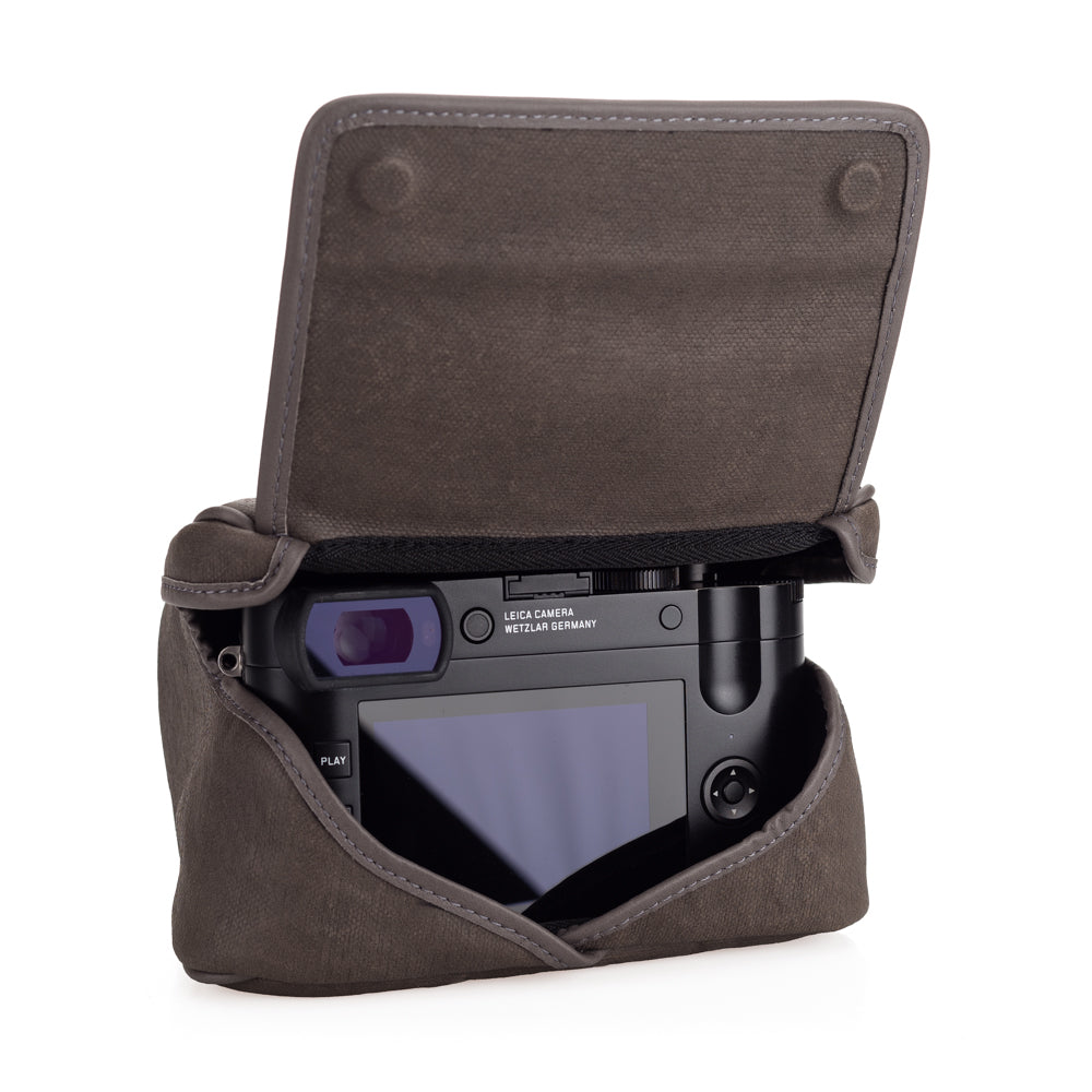 Leica Q2 «Estuche de Etta», lona revestida, gris piedra