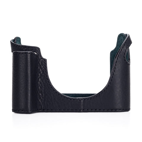 Arte di Mano Half Case for Leica M/M-P (Typ 240) with Regular Handgrip - Minerva Black with Black Stitching
