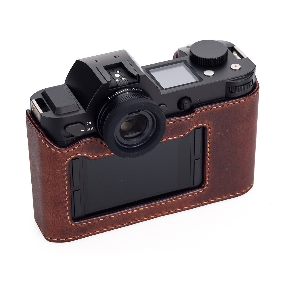 Funda "Half Case" Arte di Mano para Leica SL (Typ 601) con tapa de acceso a la batería - Rally Volpe