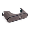 Arte di Mano Leica Q (Typ 116) Half Case with Battery Access Door - Perlinger Shrunken Calf Gray